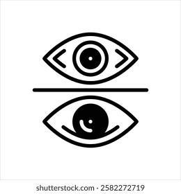 Vector black icon for compare