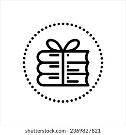 Vector black icon for complete package 