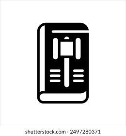 Icono negro del Vector para la conducta