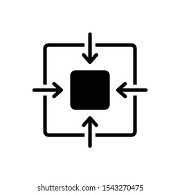 Vector black icon for confirmed