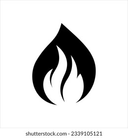 Vector black icon for conflagration