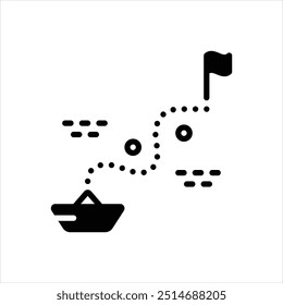 Icono negro de Vector para conquistar