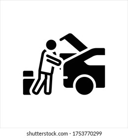 Vector black icon for consumers