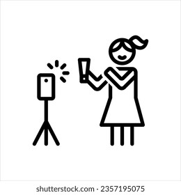 Vector black icon for content