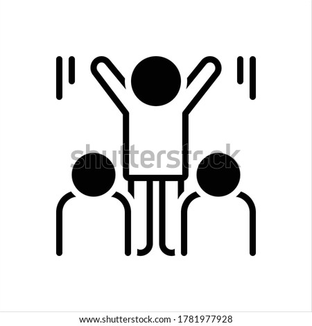 Vector black icon for convince