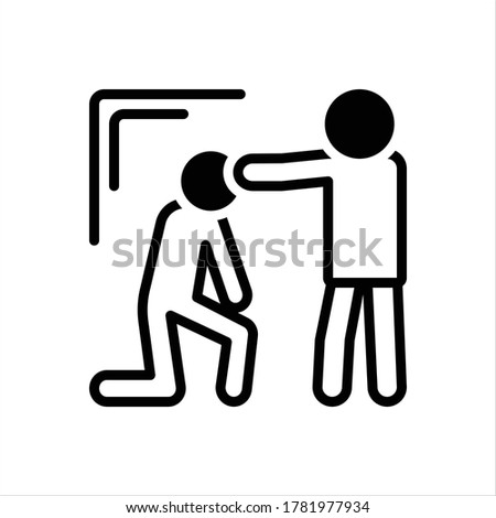 Vector black icon for convince