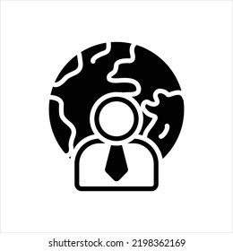 Vector black icon for corporate