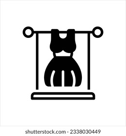 Vector black icon for costumes