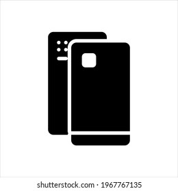 Vector black icon for cover