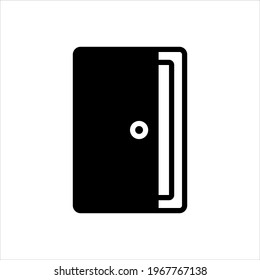 Vector black icon for cover