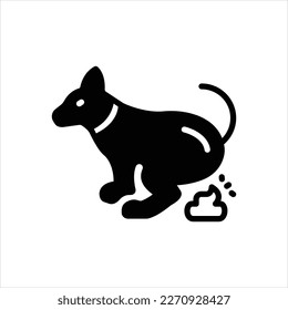 Vector black icon for crap