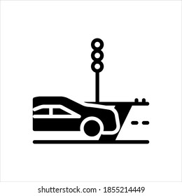 Vector black icon for cross