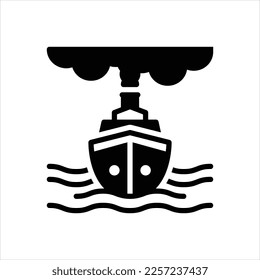 Vector black icon for cruise