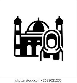 Vector black icon for culture