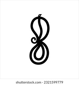 Icono negro vector para la curva