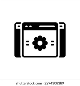 Vector black icon for custom