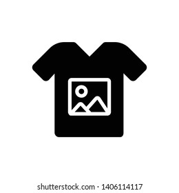 Vector black icon for custom printing
