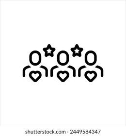 Vektorgrafik schwarzes Symbol für Kunde