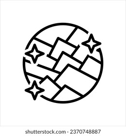 Vector black icon for cystal clear