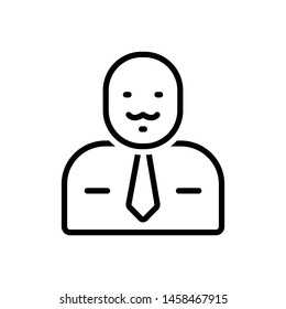 Vector black icon for dad