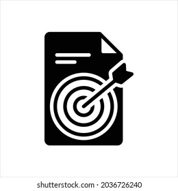 Vektorschwarzes Symbol für Definitionen