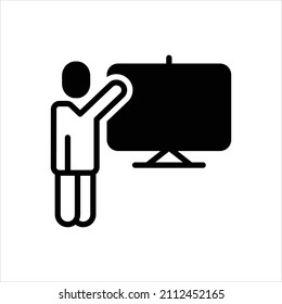 Vector black icon for demo