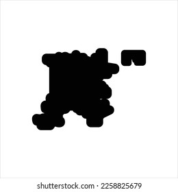 Vector black icon for denver