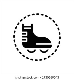 Vector black icon for derby