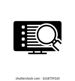 Vector black icon for detail