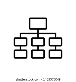Vector black icon for diagram