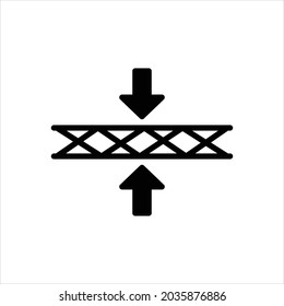 Icono negro vectorial para dicke