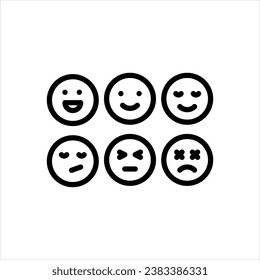 Vector black icon for different 