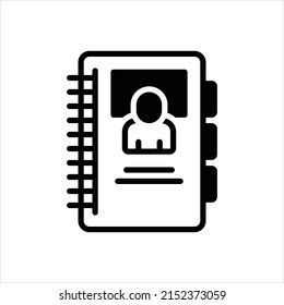 Vector black icon for directory