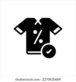 Vektorschwarzes Symbol für Rabatt
