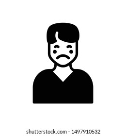 Vector black icon for disease
