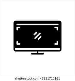 Icono negro vector para la pantalla