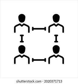 Vector black icon for distant