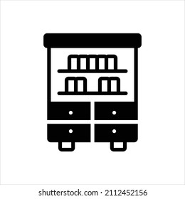 Icono negro vector para los dibujos