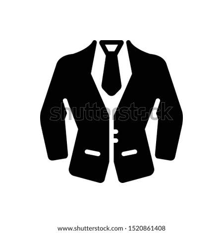 Vector black icon for dress formal