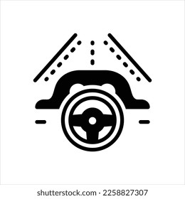 Vector black icon for drives