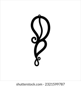 Vector black icon for dropshape