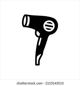 Vector black icon for dryer
