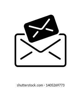Vector black icon for  e mail