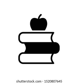 Vector black icon for education