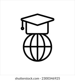 Icono negro vector para la educación