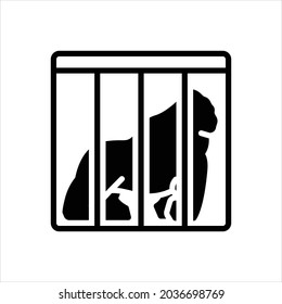 Icono negro vector para peligro