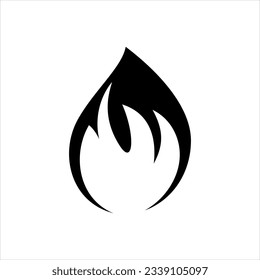 Vector black icon for enflame