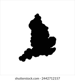 Vector black icon for england