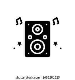 Vector black icon for entertainment