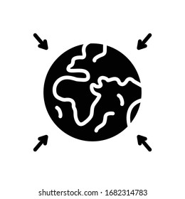  Vector black icon for entire
